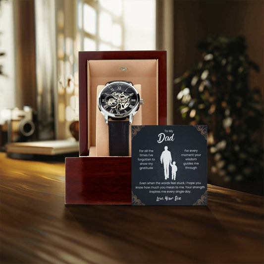 To My Dad | Openwork Watch Love Your Son
