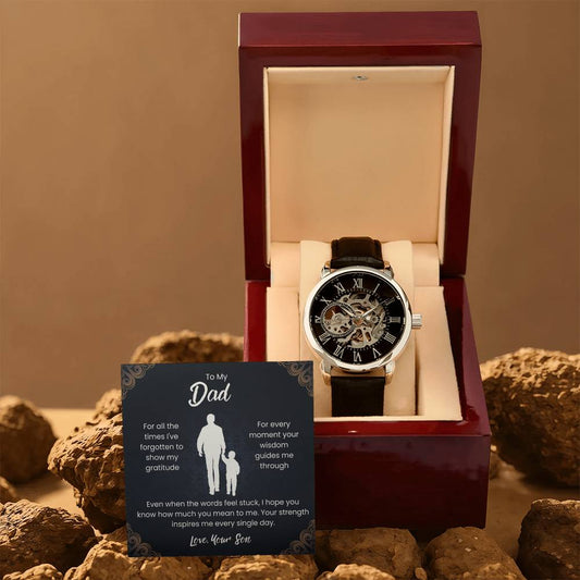 To My Dad | Openwork Watch Love Your Son